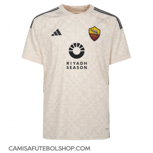Camisa de time de futebol AS Roma Replicas 2º Equipamento 2023-24 Manga Curta
